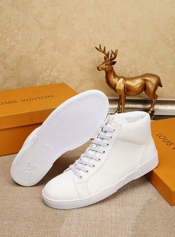 CN - LUV HIgh Top LaCN Up White Sneaker