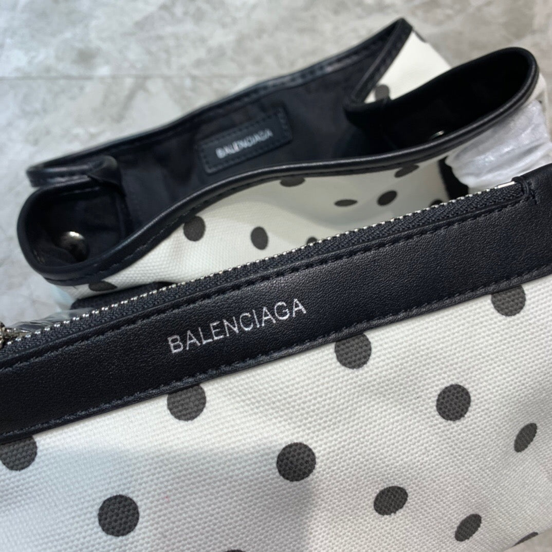 Balen Navy XS Tote Bag In Black, For Women, Bags 12.6in/32cm