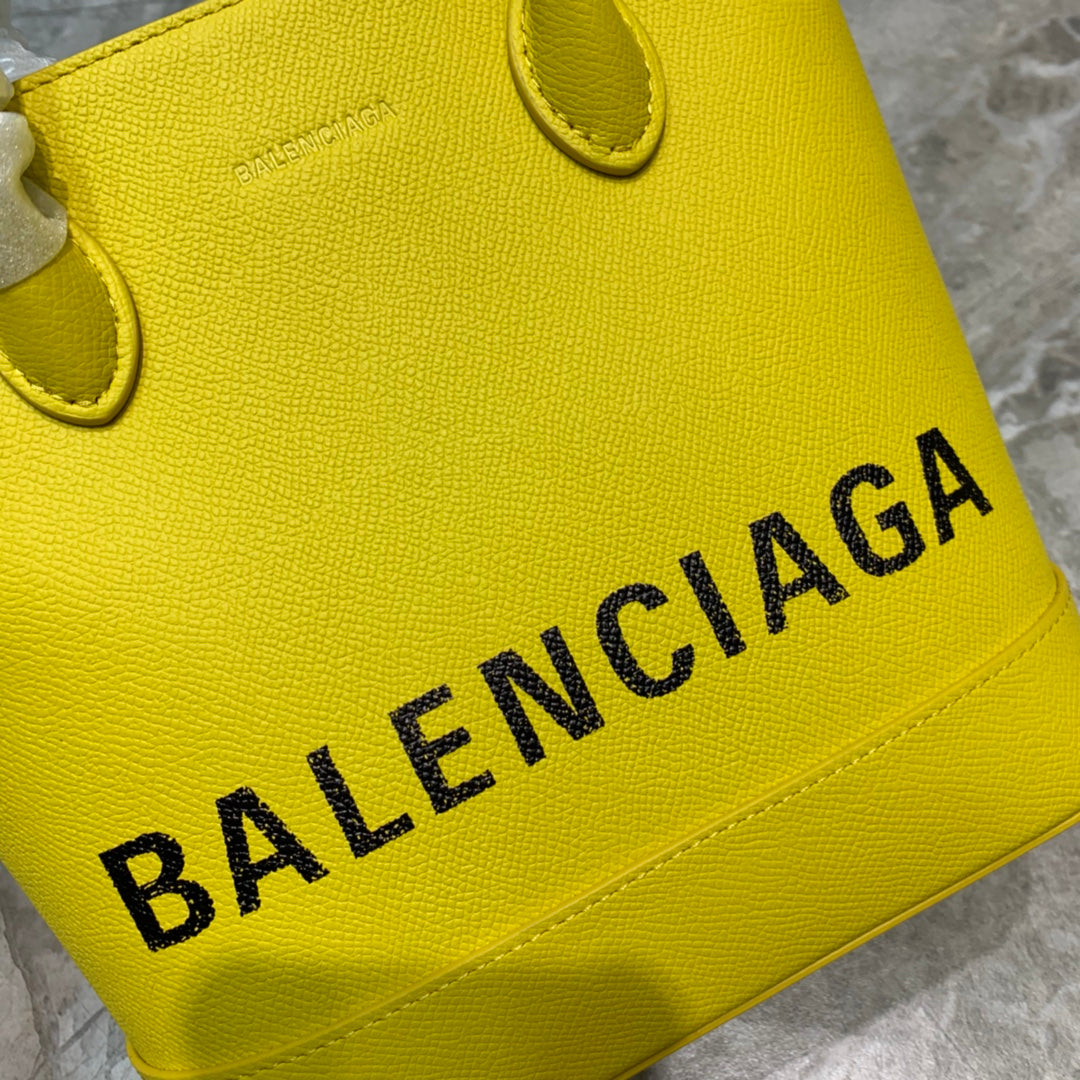 Balen Ville XXS Tote Bag In Yellow, For Women, Bags 8.3in/21cm