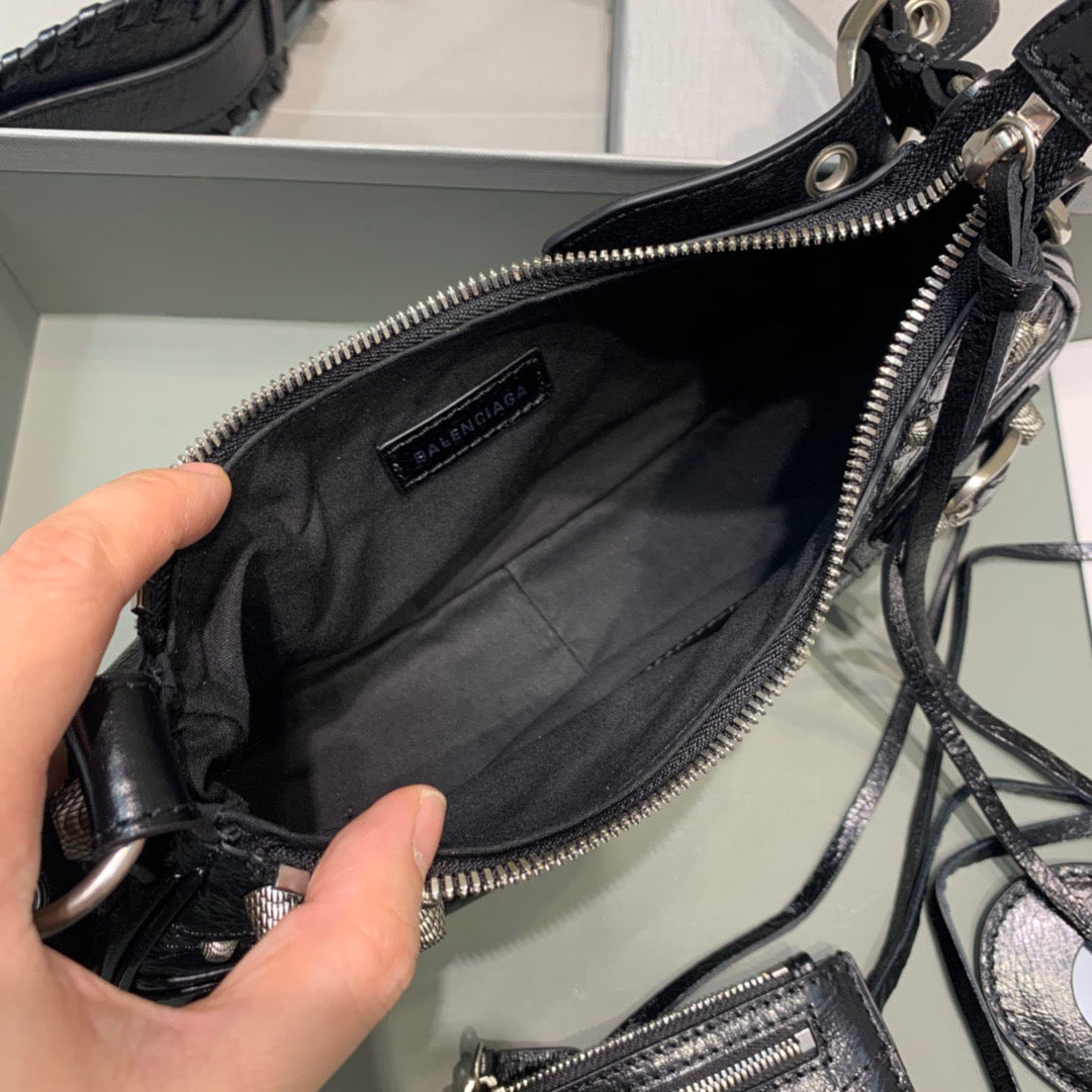 Balen Le Cagole XS Shoulder Bag In Black, For Women, Bags 10.2in/26cm 671309210BK1000