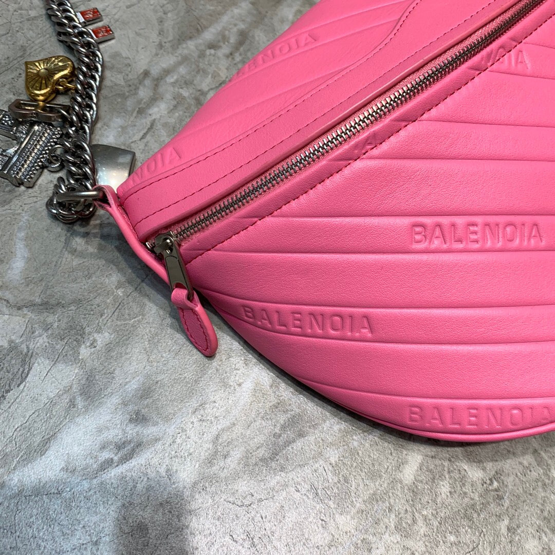 Balen Souvenir XXS Belt Bag In Pink, For Women, Bags 11.8in/30cm