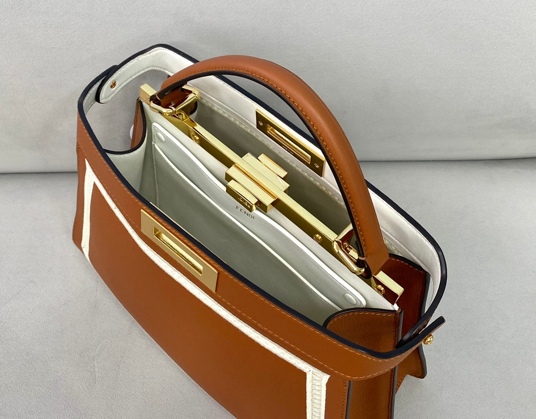 FI Peekaboo Bag Brown For Woman 13in/33cm