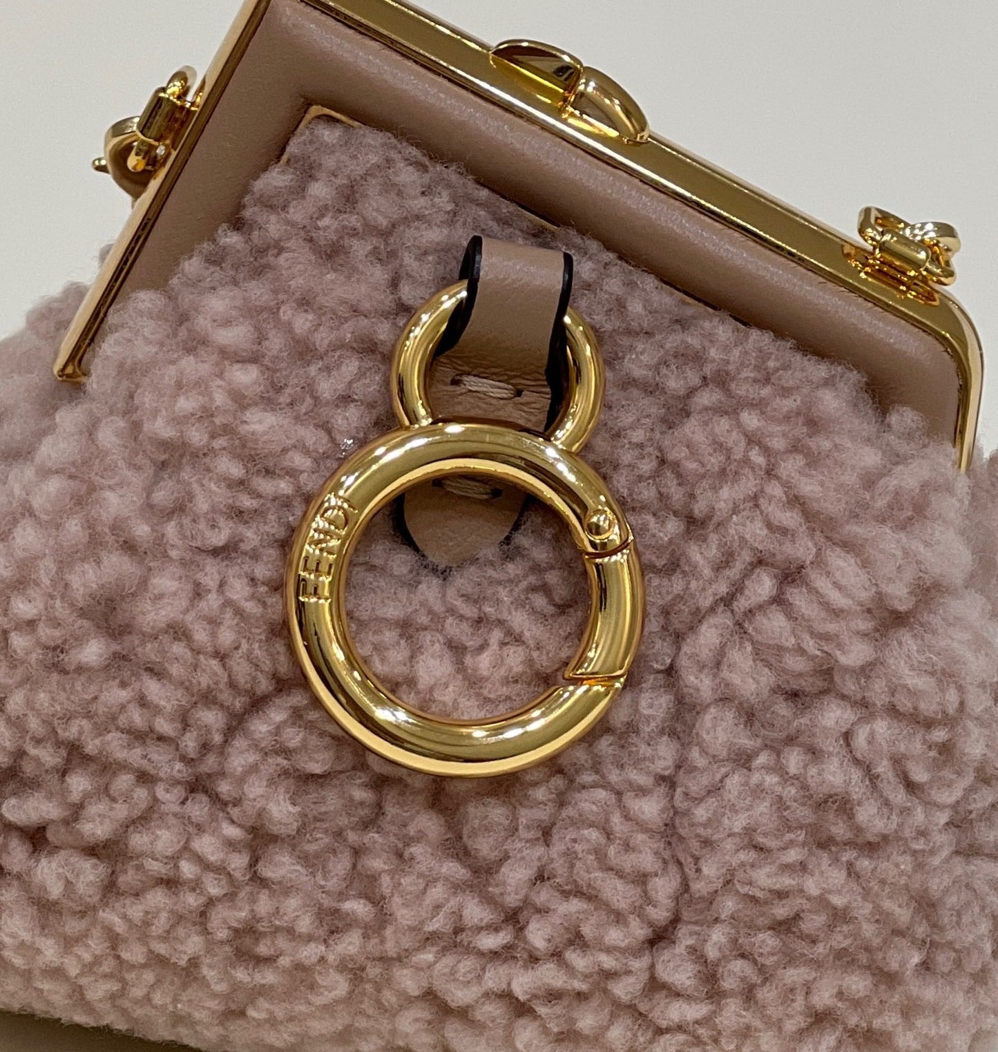 FI First Mini Pink Mink Bag For Woman 11.5cm/4in