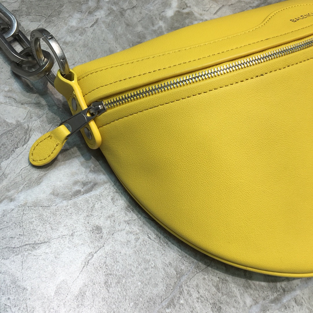 Balen Souvenir XXS Belt Bag In Yellow, For Women, Bags 11.8in/30cm