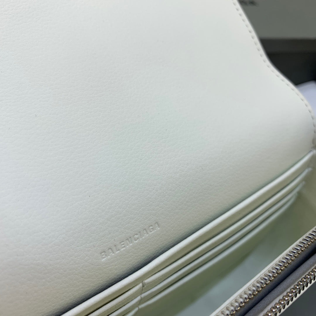 Balen Bondage Wallet With Chain White, For Women, Bags 8in/20cm