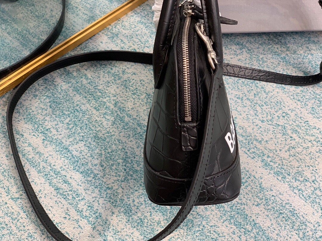 Balen Ville Mini Handbag In Black, For Women, Bags 4.7in/12cm