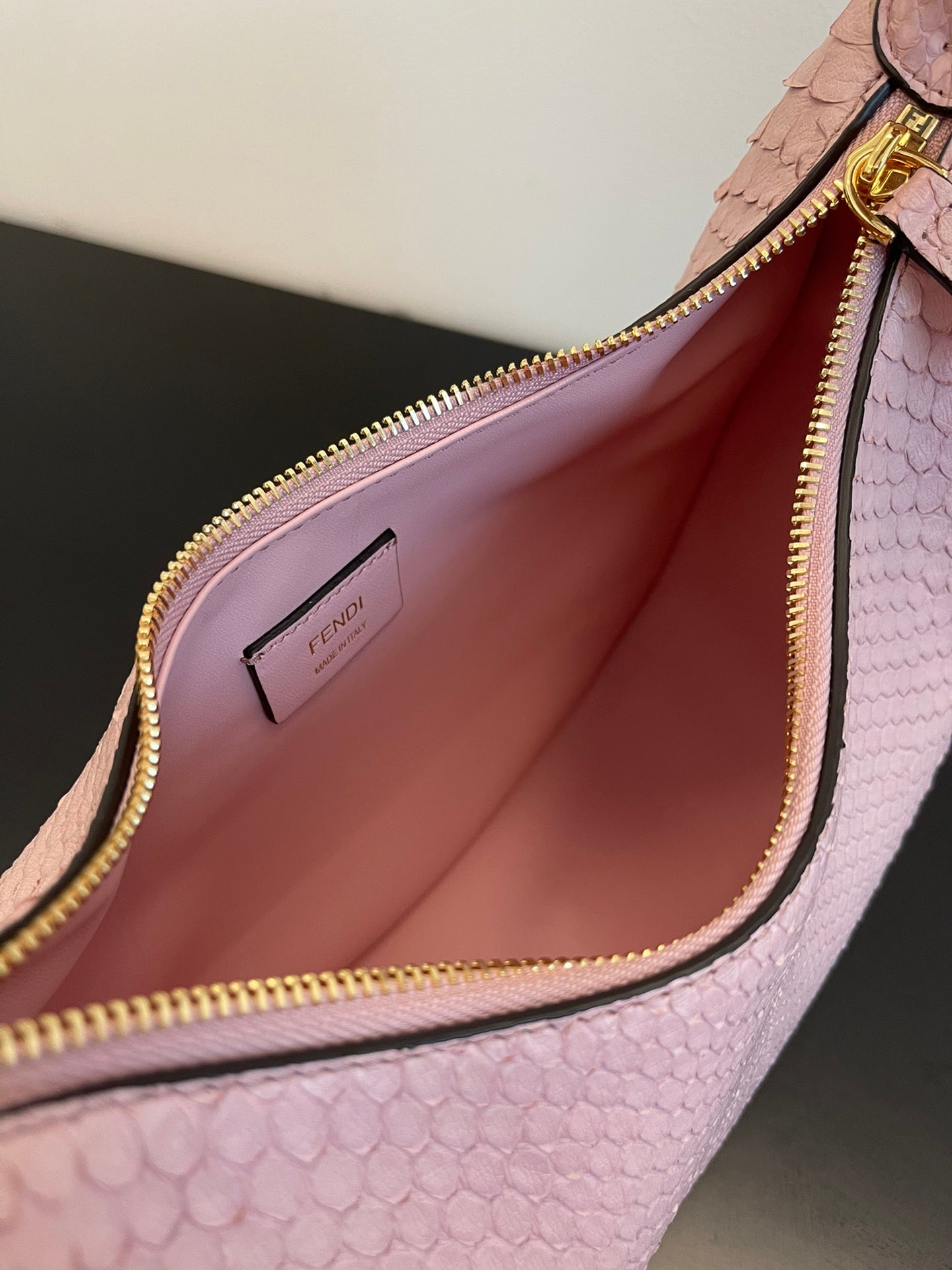 FI FIgraphy Pale pink Python Small Bag For Woman 29cm/11in 8BR798AHN2F1HKJ