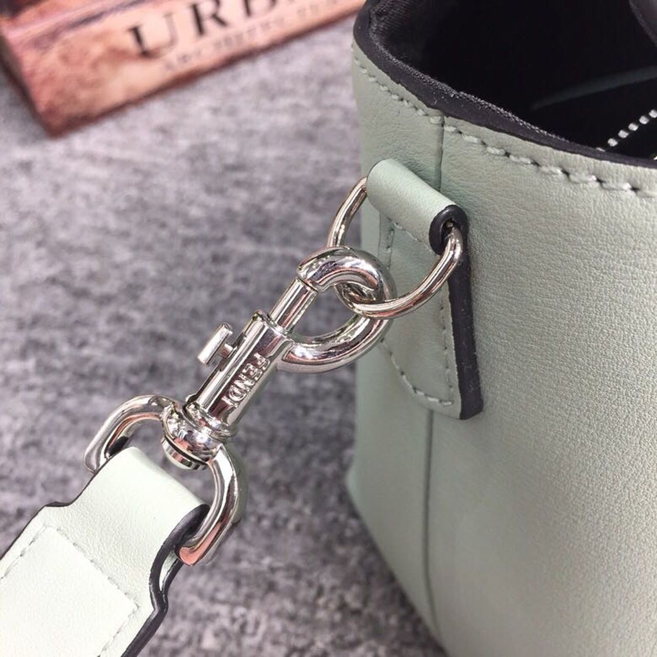 FI By The Way Medium Bag Mint Green For Women, Women’s Handbags, Shoulder And Crossbody Bags 10.6in/27cm FF 8BL1461