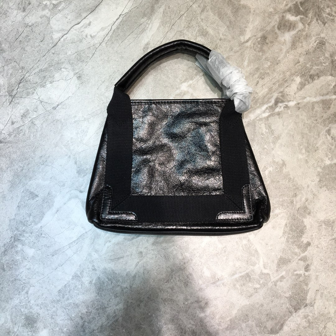 Balen Navy XS Tote Bag In Black, For Women, Bags 12.6in/32cm