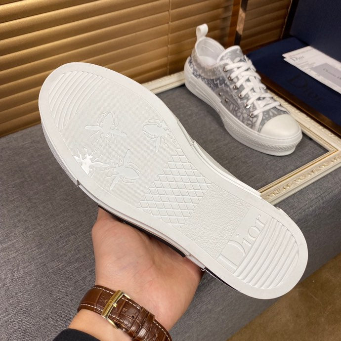 CN - DIR B23 White and Black LOW-TOP SNEAKER