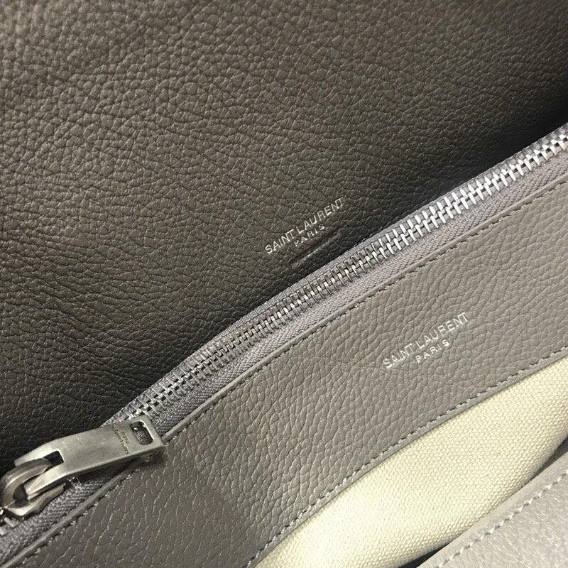 YSSL Sac De Jour Small Stone Grey For Women 12.5in/32cm YSL