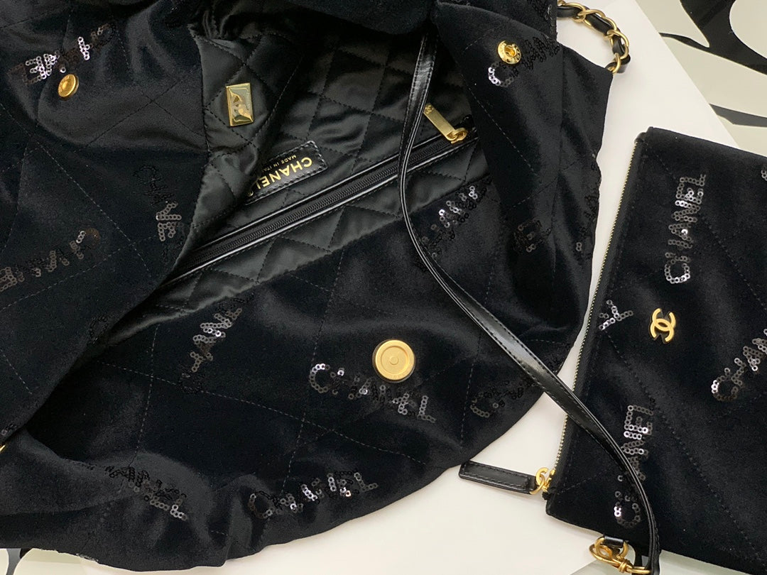 CHL Big CHL 22 Handbag Black For Women, Women’s Bags 18.9in/48cm