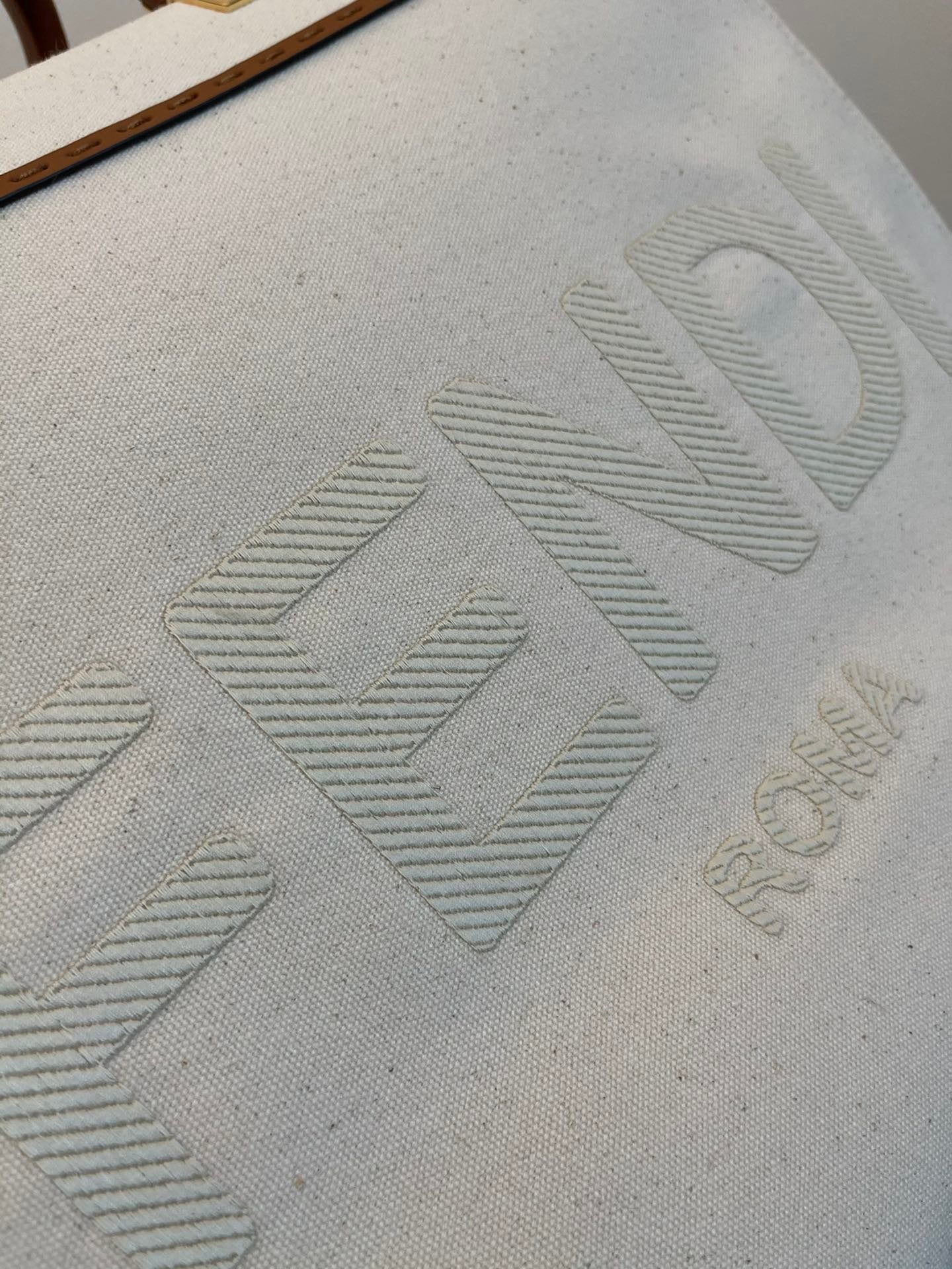 FI Sunshine Large Tote Bag Light Grey For Women, Women’s Handbags, Shoulder Bags 15.7in/40cm FF 8BH372