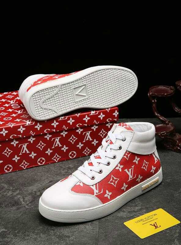 CN - LUV HIgh Top White Red Sneaker