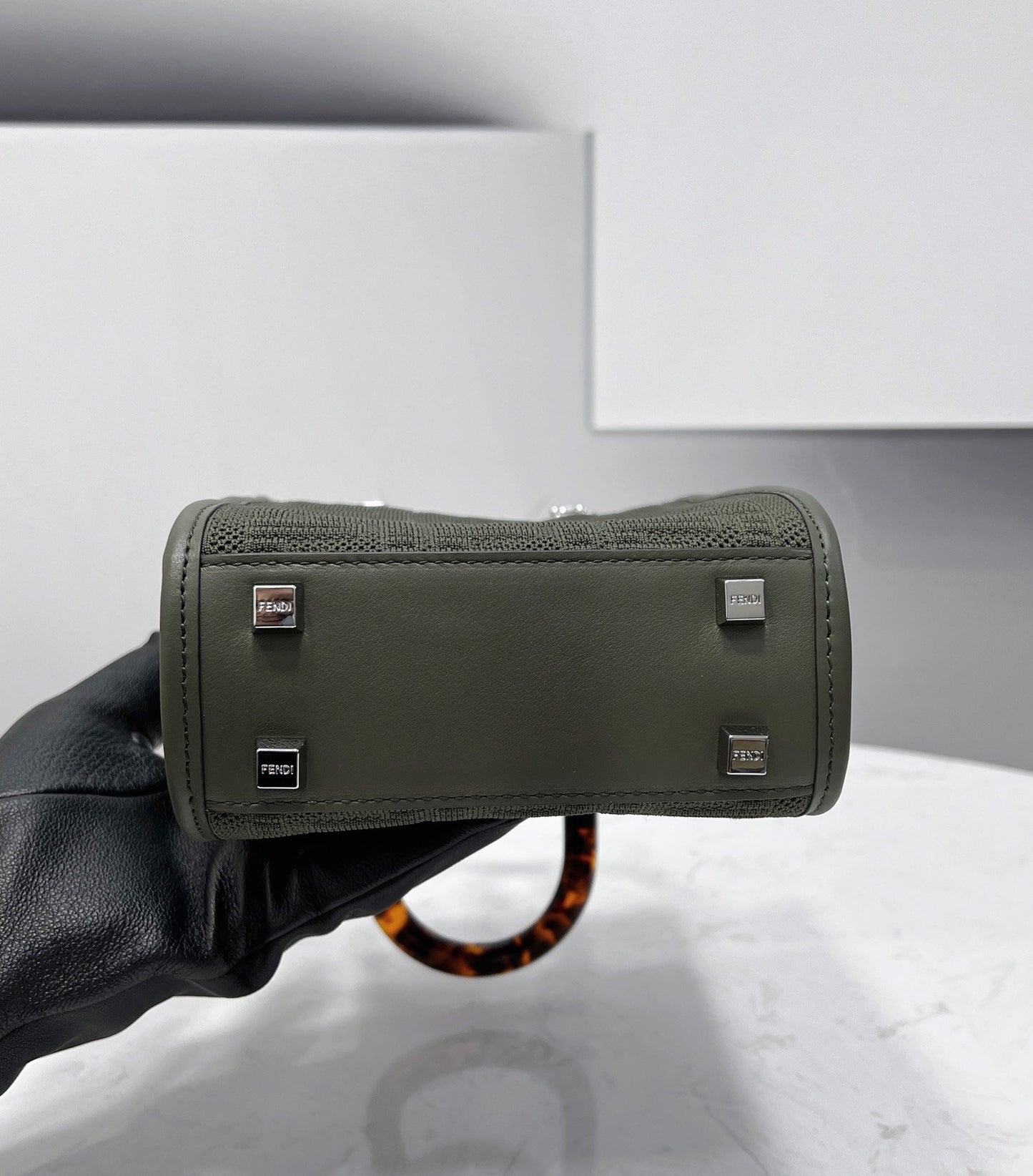 FI Mini Sunshine Shopper Black For Women, Women’s Handbags, Shoulder And CrossBody Bags 7.1in/18cm FF 8BS051