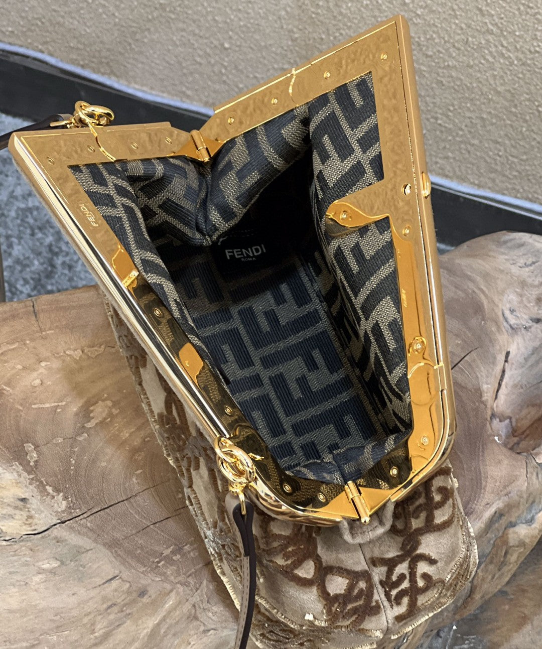 FI First Small Gray Bag For Woman 26cm/10in