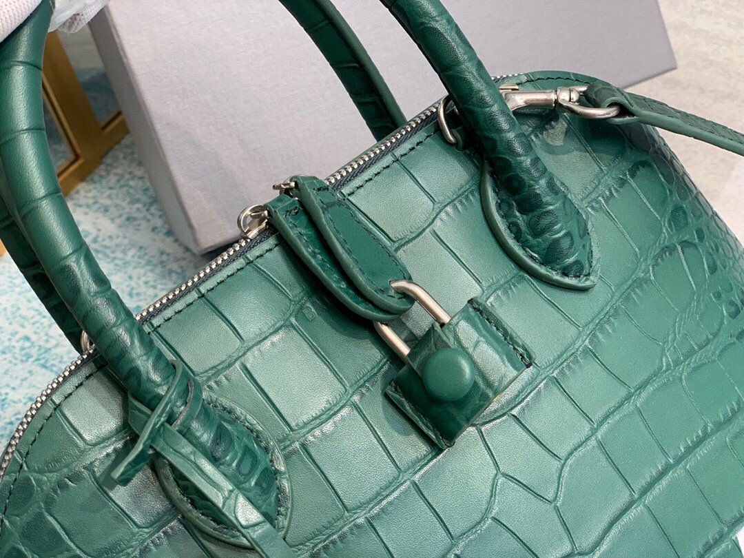 Balen Ville XXS Handbag In Dark Green, For Women, Bags 8.6in/22cm