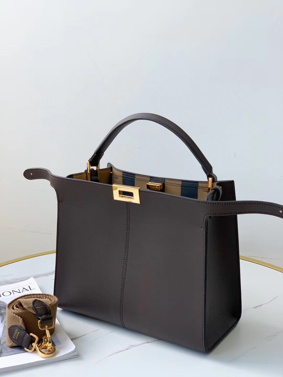 FI Peekaboo X-Lite Tote Medium Purple Bag For Woman 30cm/12in