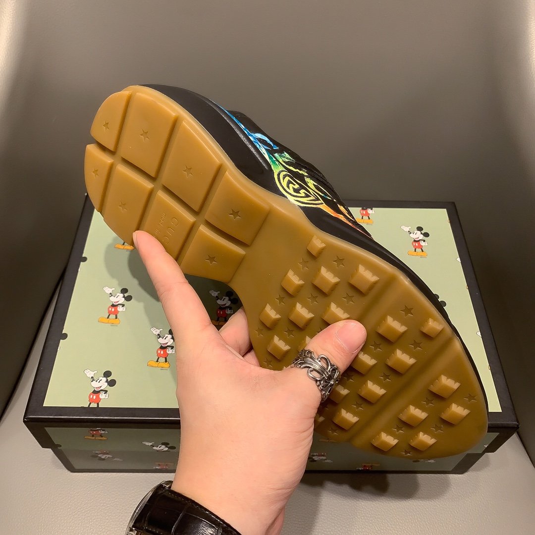 CN-GCI RHYTON VINTAGE TRAINER BLACK SNEAKER 145