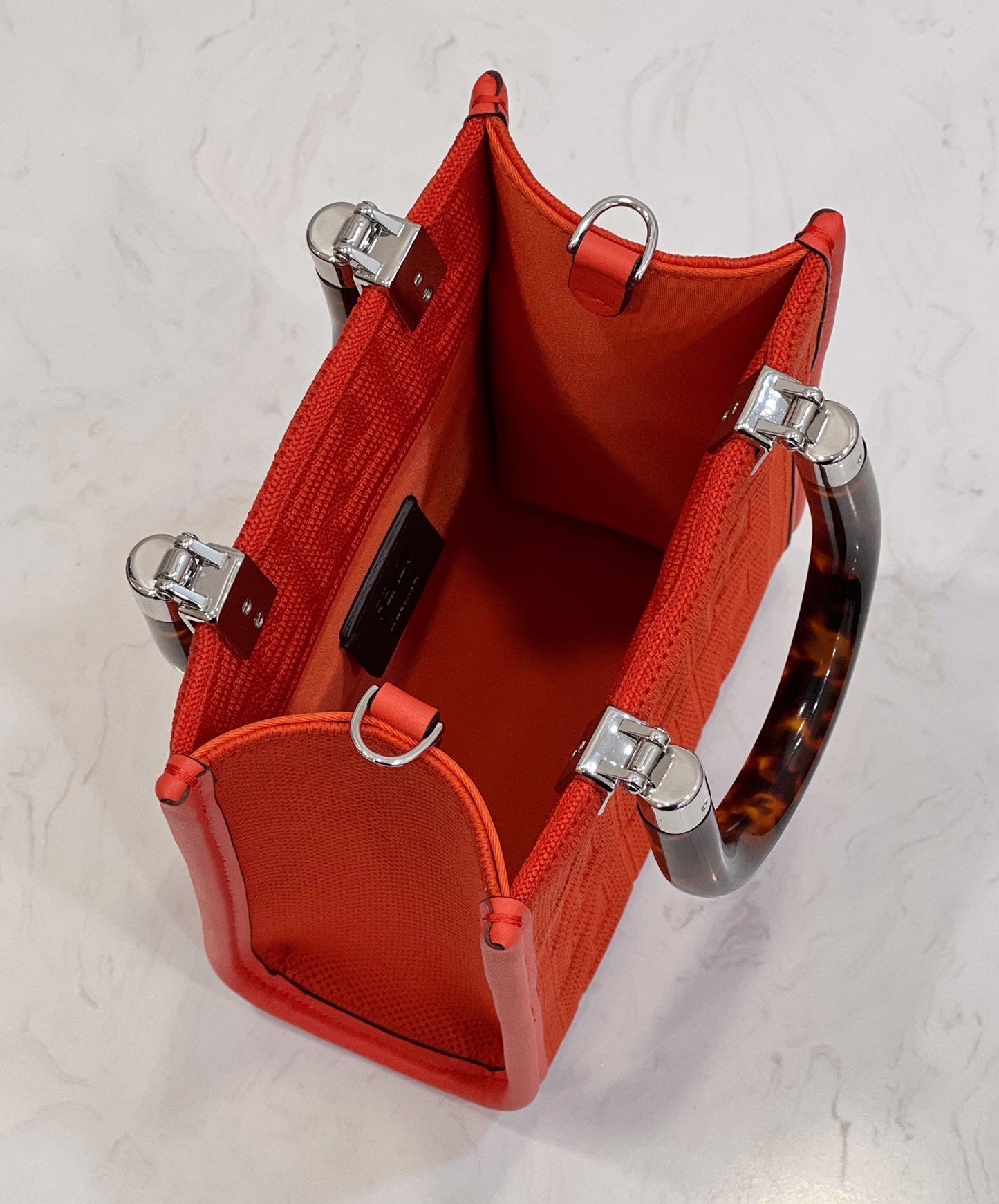 FI Mini Sunshine Shopper Red For Women, Women’s Handbags, Shoulder And CrossBody Bags 7.1in/18cm FF 8BS051