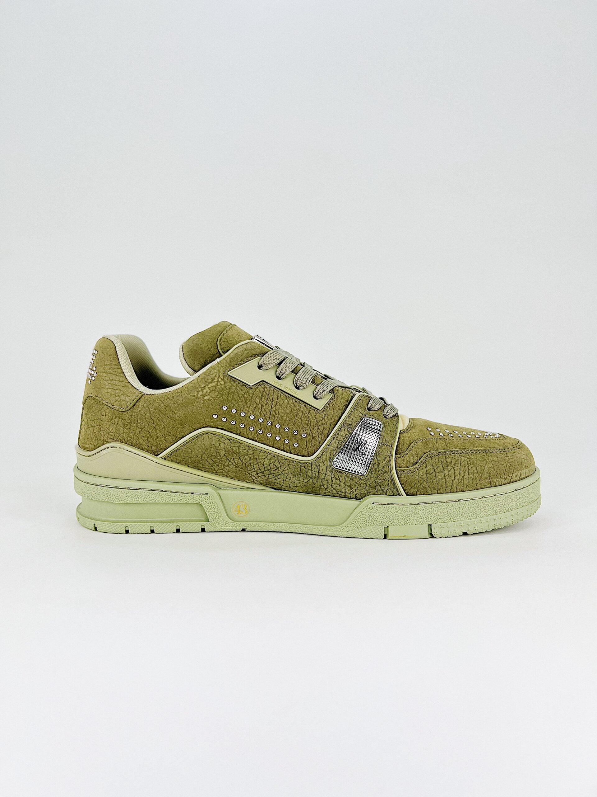 LV LV TRAINER SNEAKER GREEN 1ADHA1