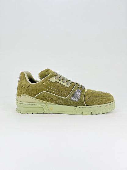 LV LV TRAINER SNEAKER GREEN 1ADHA1