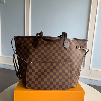 N41358 NEVERFULL MM Cherry Damier Ebene RED INSIDE