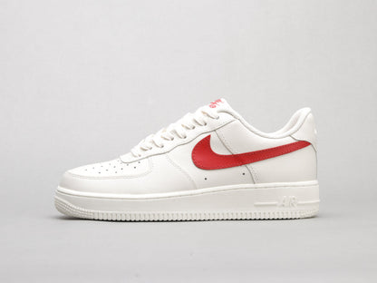 CN - AF1 retro white red low top