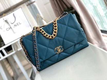 CHL 19 Maxi Handbag Teal For Women, Women&#8217;s Bags, Shoulder And Crossbody Bags 14in/36cm AS1162