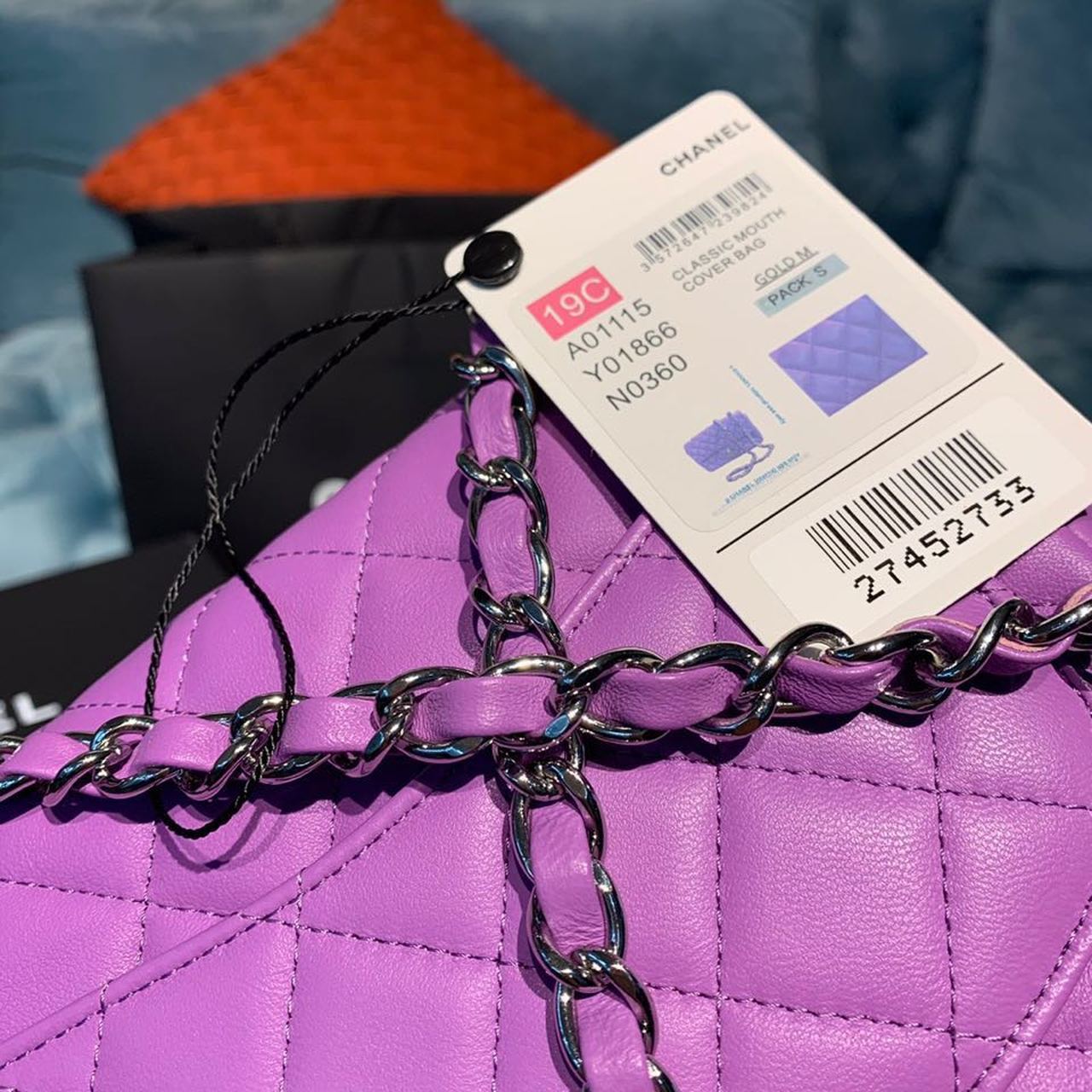 ChanelMini Flap Bag Purple For Women, Women&#8217;s Bags, Shoulder And Crossbody Bags 6.7in/17cm A35200