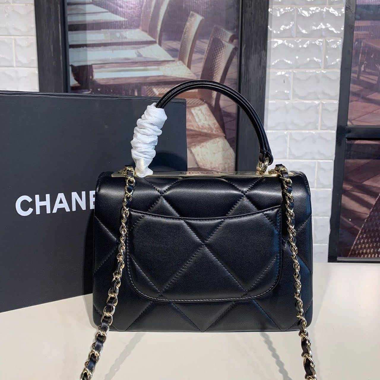 ChanelTrendy ChanelBag Black For Women, Women&#8217;s Handbags, Shoulder And Crossbody Bags 10.2in/26cm