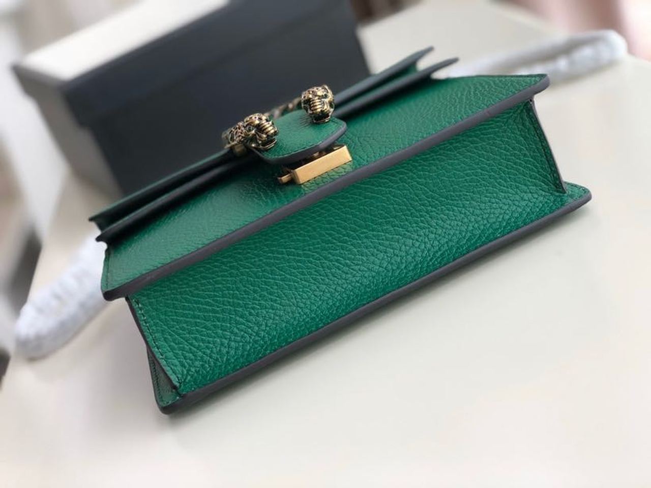 gg Dionysus Mini Bag Green Metal-Free Tanned For Women 7.5in/20cm gg 421970