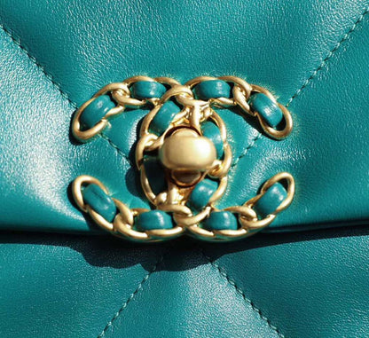 CHL 19 Handbag 26cm Teal For Women AS1160