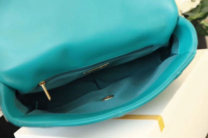 CHL 19 Handbag 26cm Teal For Women AS1160