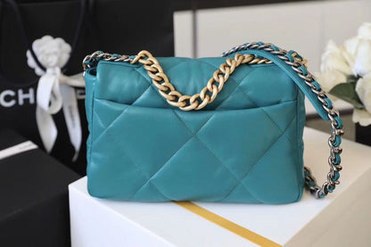 CHL 19 Handbag 26cm Teal For Women AS1160