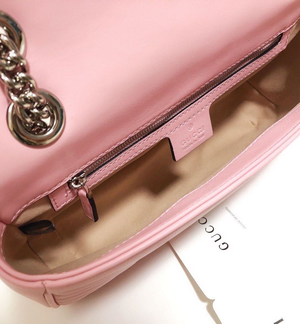 gg Marmont Small Matelassé Shoulder Bag Dusty Pink Matelassé Chevron For Women 10in/26cm gg ‎443497 DTDIT 5729