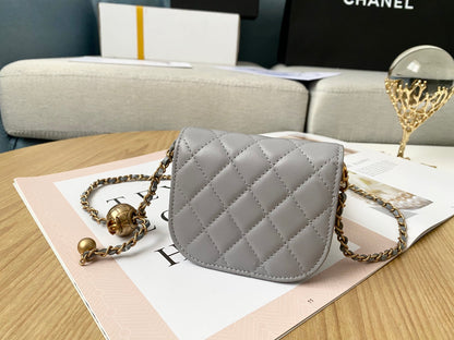 ChanelMini 1889 Unblocked Metal Ball Grey Bag For Women 9cm/3.5in