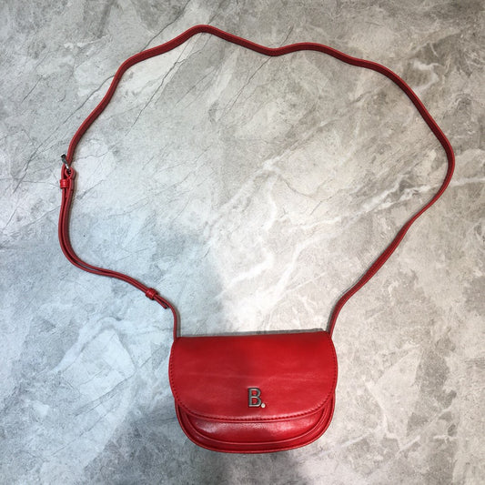 Balen Leader Soft Round Cross Bag In Red, For Women,  Bags 6.3in/16cm
