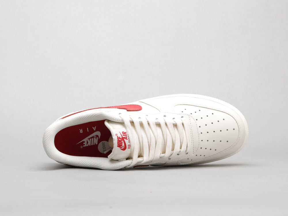 CN - AF1 retro white red low top