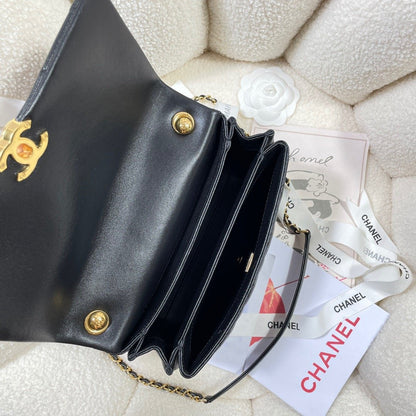 ChanelLarge Flap Bag Gold Hardware Black For Women, Women&#8217;s Handbags, Shoulder Bags 9.1in/23cm AS3367