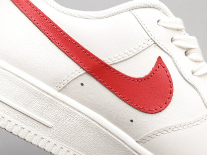 CN - AF1 retro white red low top