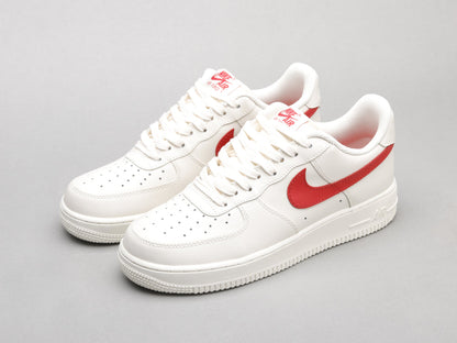 CN - AF1 retro white red low top