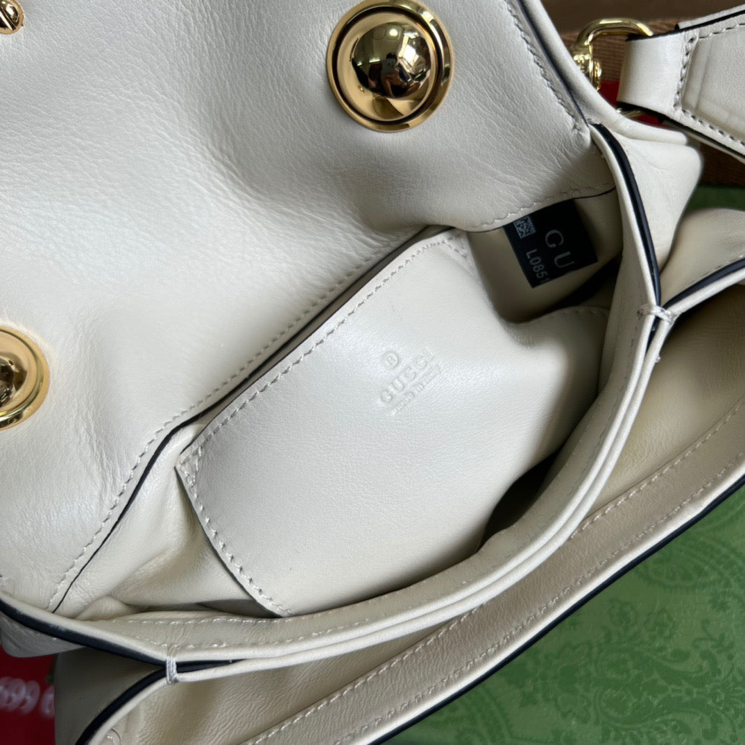 gg Blondie Mini Bag White For Women, Women&#8217;s Bags 8.7in/22cm gg‎ ‎698643 UXXAG 9161