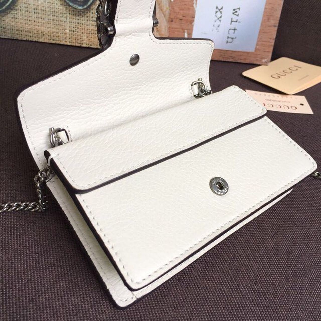 gg Dionysus Super Mini Bag White For Women  6.5in/16cm gg 476432 CAOGM 9174