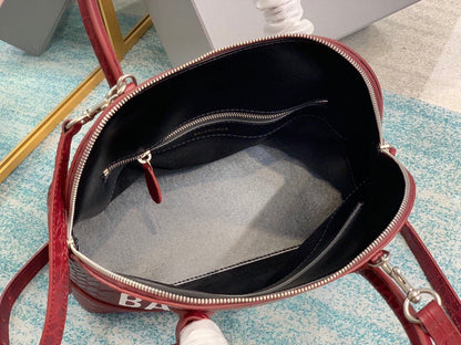 Balen Ville XXS Handbag In Dark Red, For Women,  Bags 8.6in/22cm