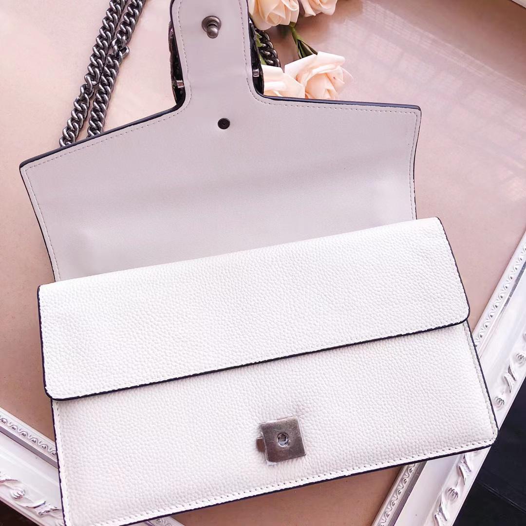 gg Dionysus Small Shoulder Bag White For Women 11in/28cm gg 400249 0K7JN 9680