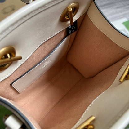 gg Marmont Matelasse Mini Bag White For Women, Women&#8217;s Bags 7.5in/19cm gg ‎696123 DTDHT 9022