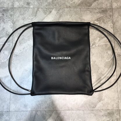 Balen Everyday Drawstring Backpack In Black, For Women,  Bags 18.5in/47cm