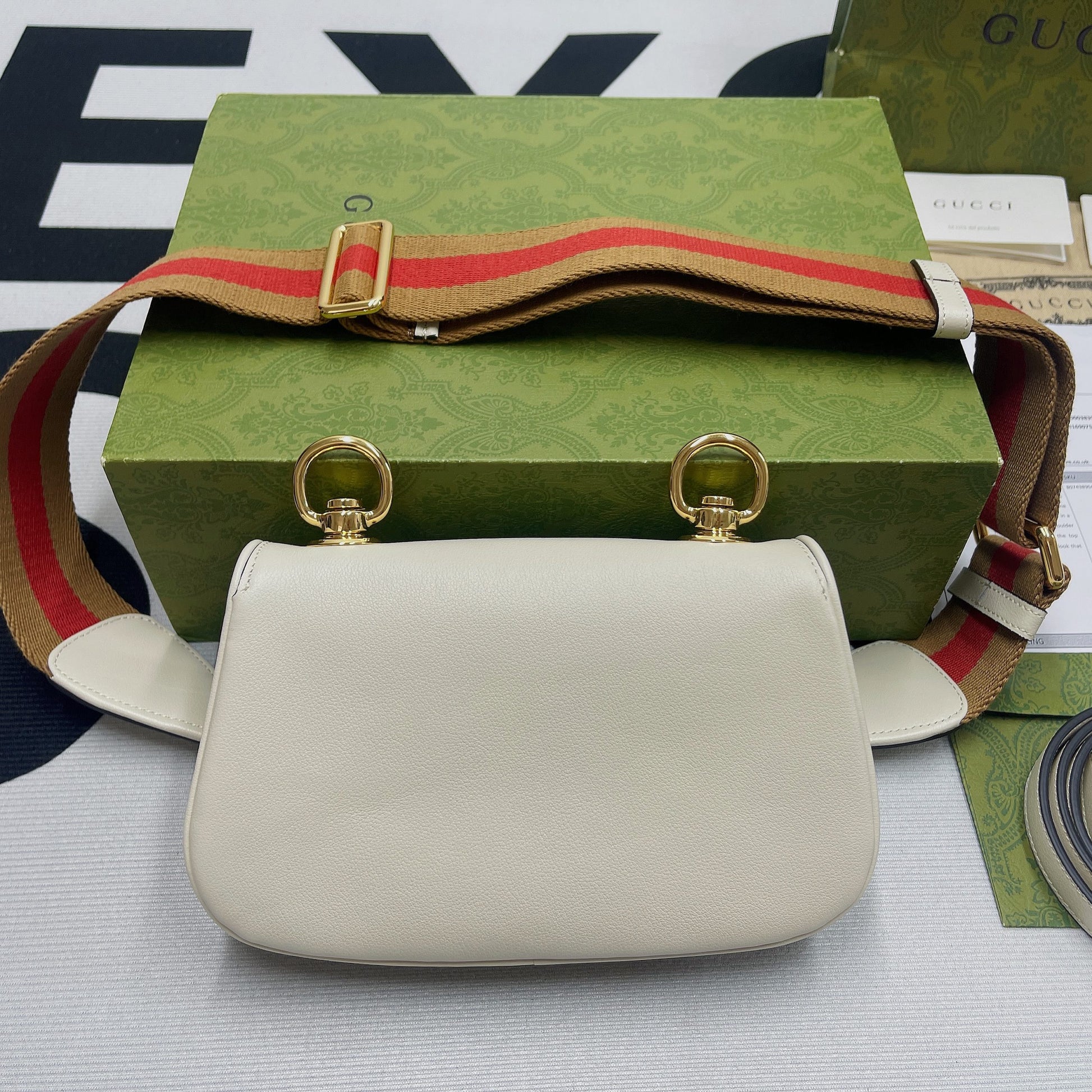 gg Blondie Mini Bag White For Women, Women&#8217;s Bags 8.7in/22cm gg‎ ‎698643 UXXAG 9161