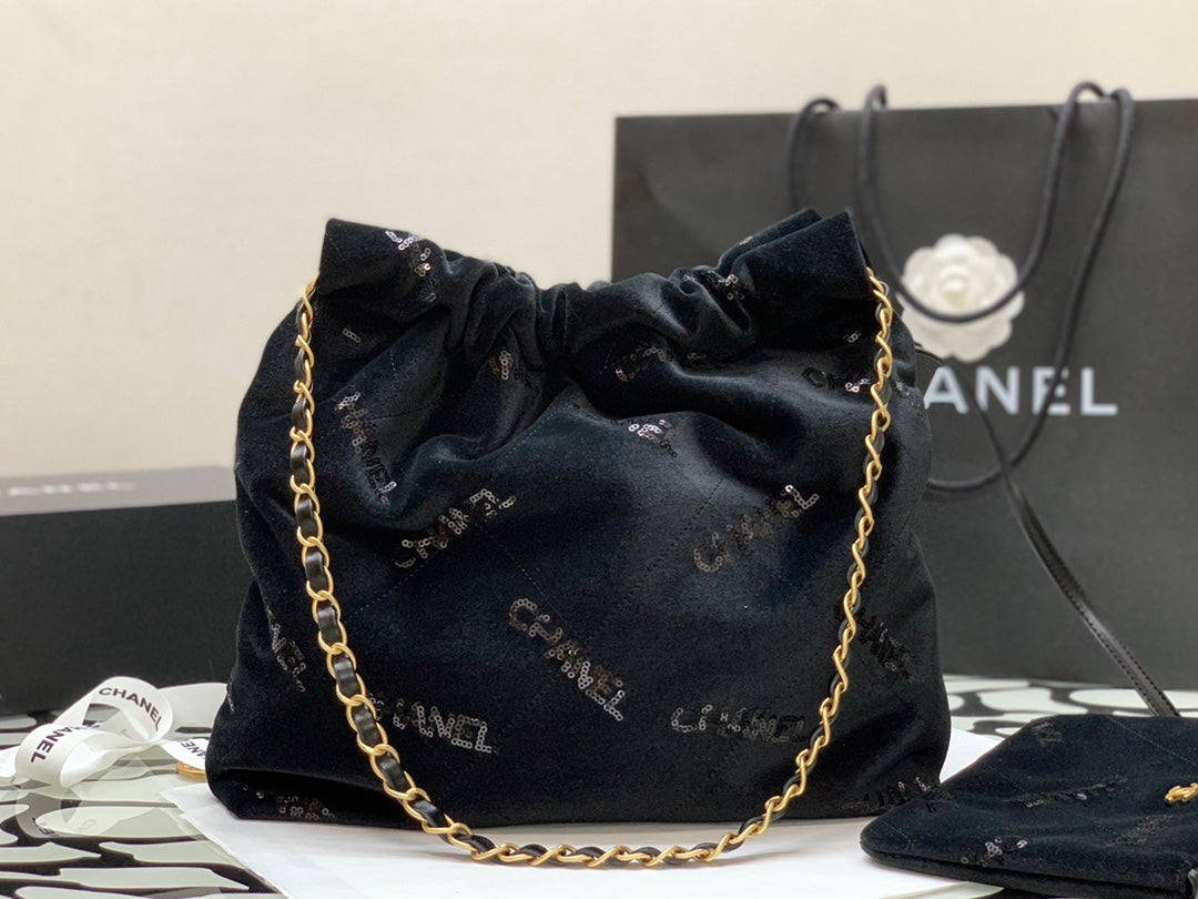 ChanelSmall Chanel22 Handbag Black For Women, Women&#8217;s Bags 11.8in/30cm